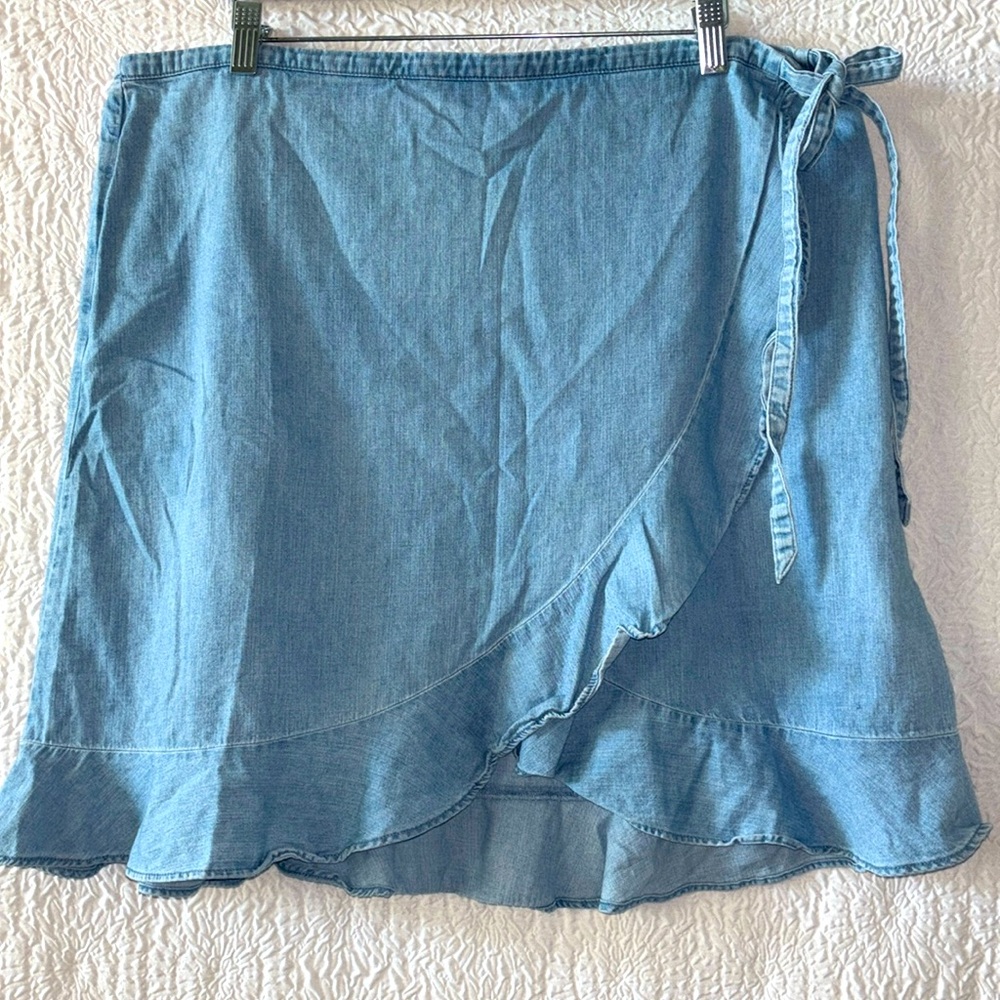 J. Crew Blue Denim Mini Skirt